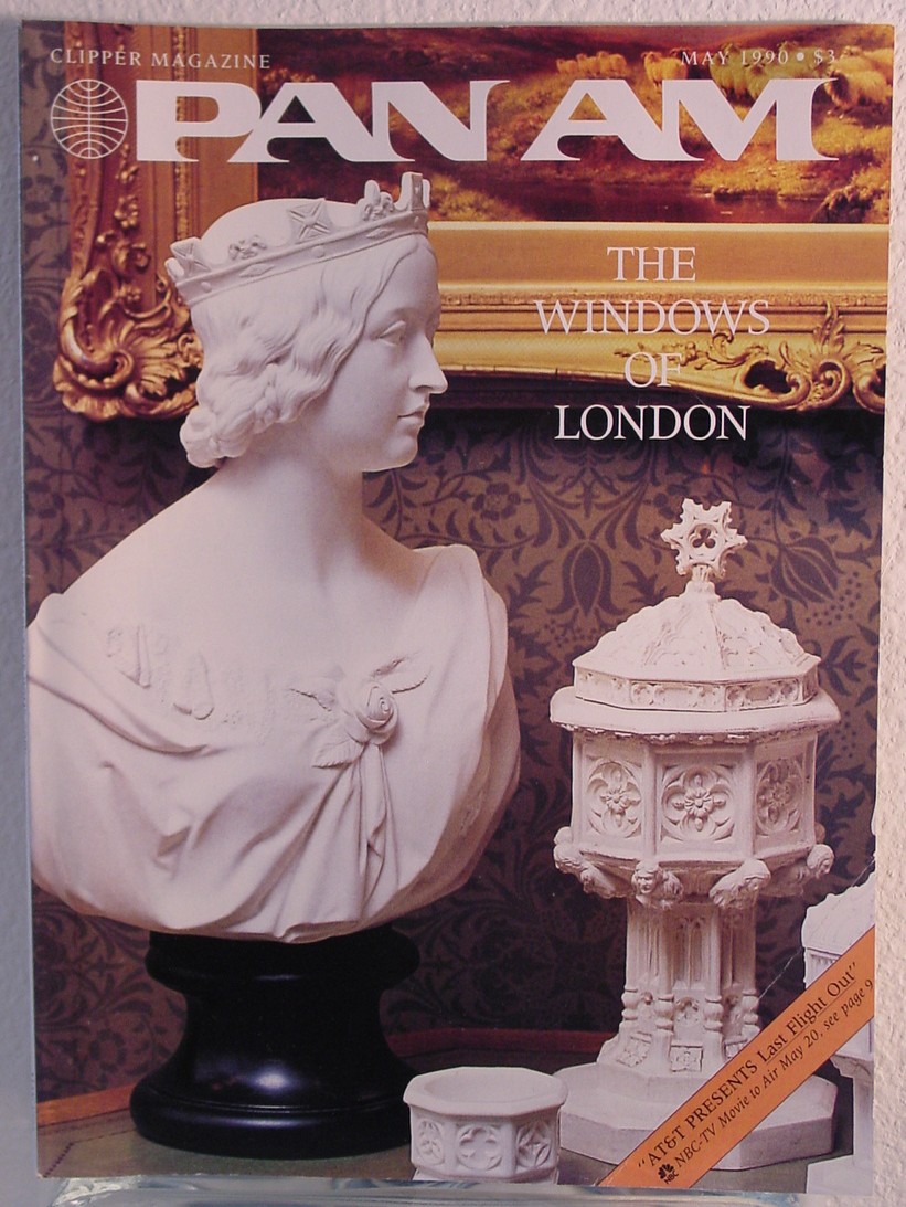 1990 May, Clipper in-flight Magazine with a cover story on London.